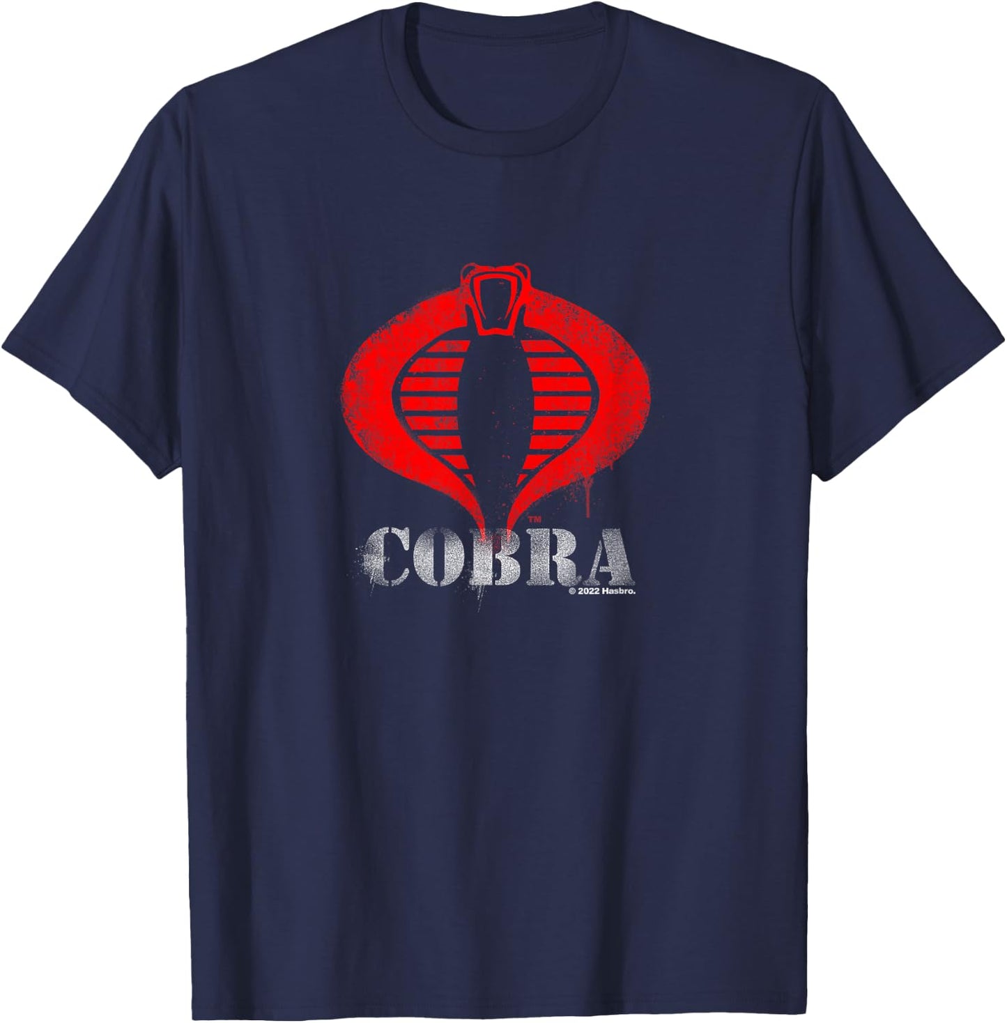 G.I. Joe A Real American Hero Cobra Command Dripping Logo T-Shirt - T-Shirt | Navy