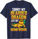 My Bearded Dragon Ate My Homework Shirt Funny Bearded Dragon T-Shirt - T-Shirt | Navy