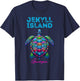 Jekyll Island Georgia Tribal Beach Sea Turtle T-Shirt - T-Shirt | Navy
