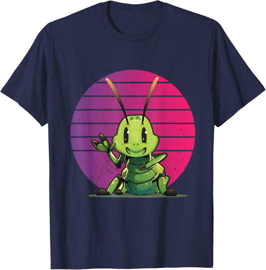 Peace Love Cricket Insects Peace Hand Bug Insect Nature T-Shirt - T-Shirt | Navy
