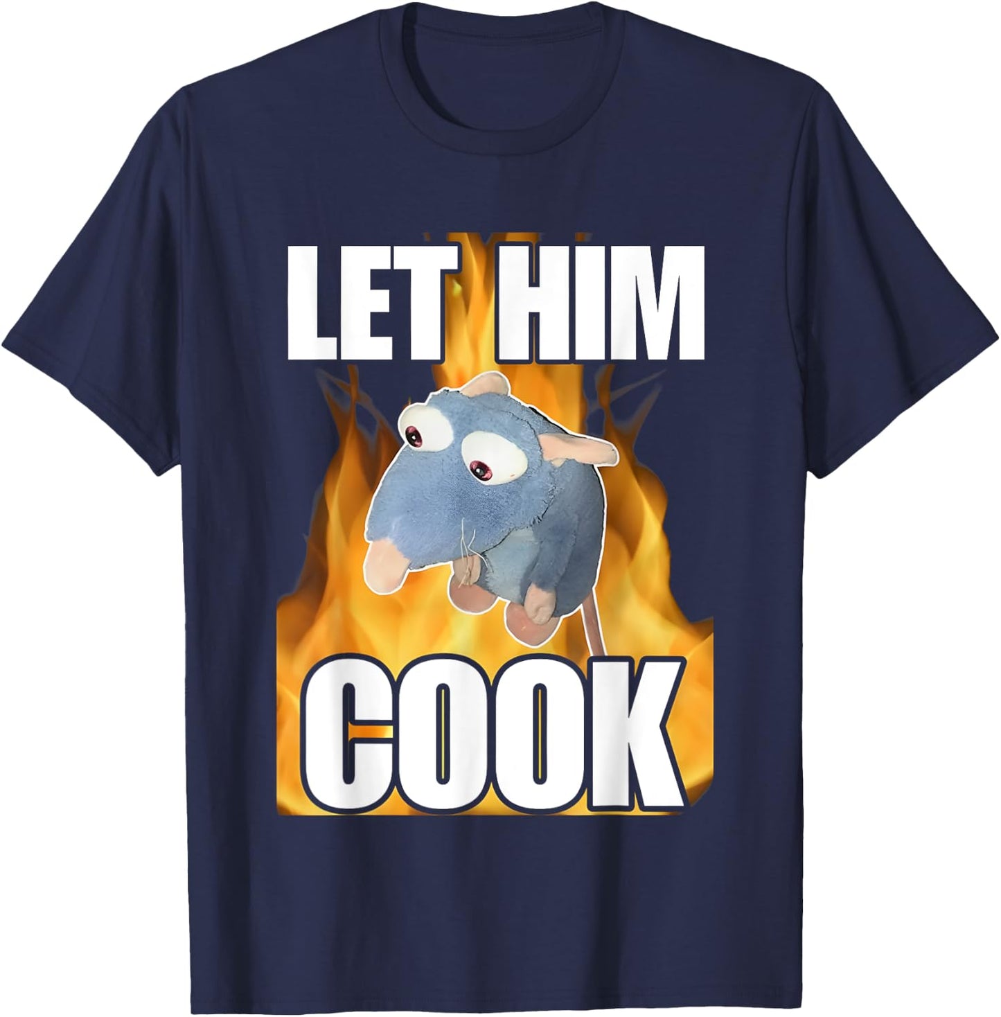 Rat Let Him Cook Funny Women T-Shirt - T-Shirt | Navy