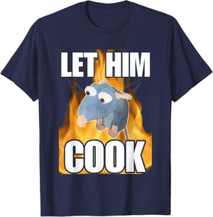 Rat Let Him Cook Funny Women T-Shirt - T-Shirt | Navy