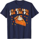 Thanksgiving Just Here For Pie Retro Fall Kids Women Men T-Shirt - T-Shirt | Navy
