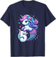 Unicorn Mermaid 5th Birthday 5 Year Old Party Girls Outfit T-Shirt - T-Shirt | Navy