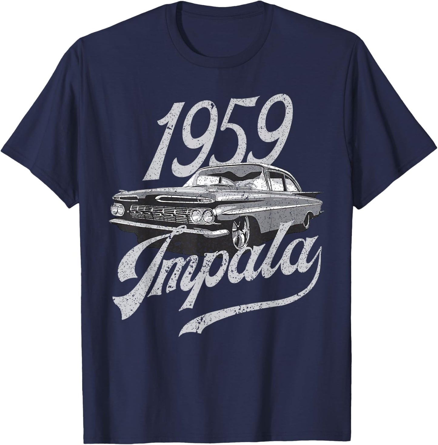 1959 59 Impala Lowrider Ss Chevys T-Shirt - T-Shirt | Navy