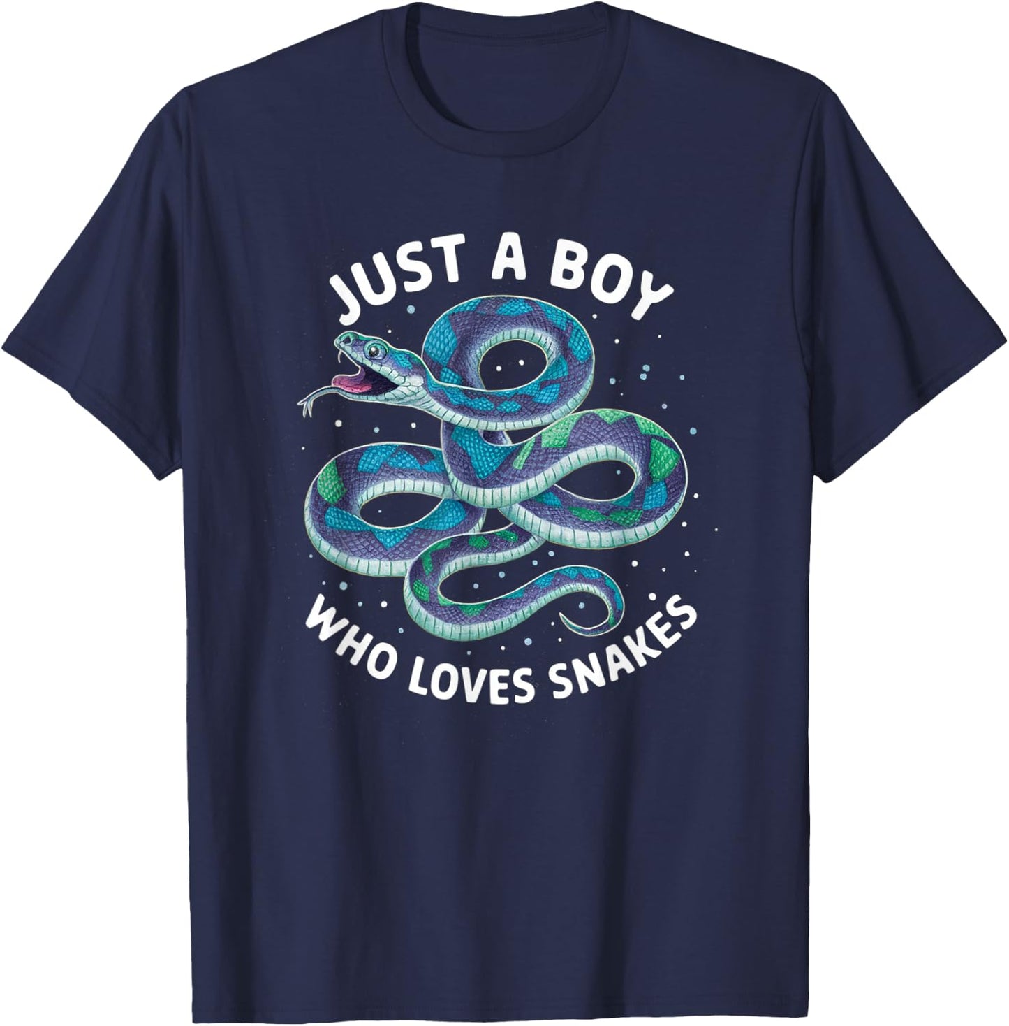 Just a Boy Who Loves Snakes T-Shirt - T-Shirt | Navy