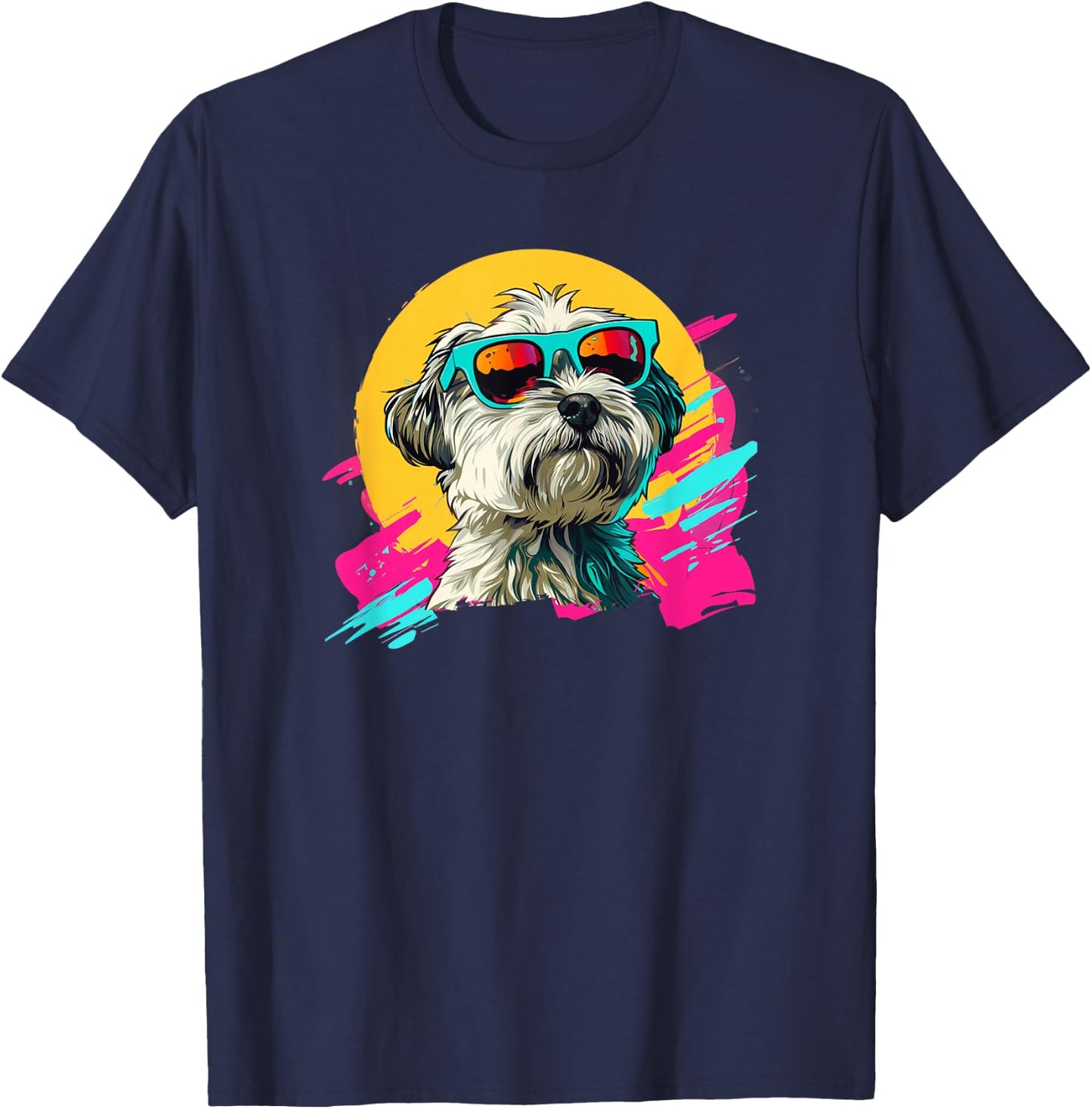 Kids Funny Retro Vintage 80s 90s Havanese Lover T-Shirt - T-Shirt | Navy