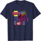 Marvel X-Men '97 Magneto Comic Book Villain Panels Vintage T-Shirt - T-Shirt | Navy
