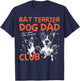 Rat Terrier Dog Dad Club Men Father's Day T-Shirt - T-Shirt | Navy