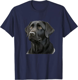Cute Black Lab Black Labrador Retriever Puppy Dog Mom Animal Women Kids T-Shirt - T-Shirt | Navy