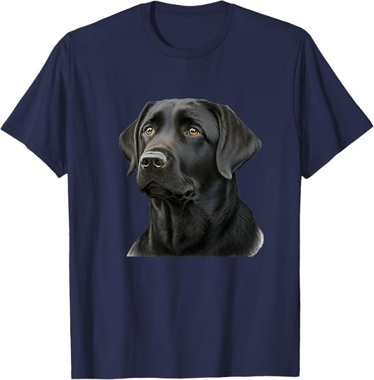 Cute Black Lab Black Labrador Retriever Puppy Dog Mom Animal Women Kids T-Shirt - T-Shirt | Navy