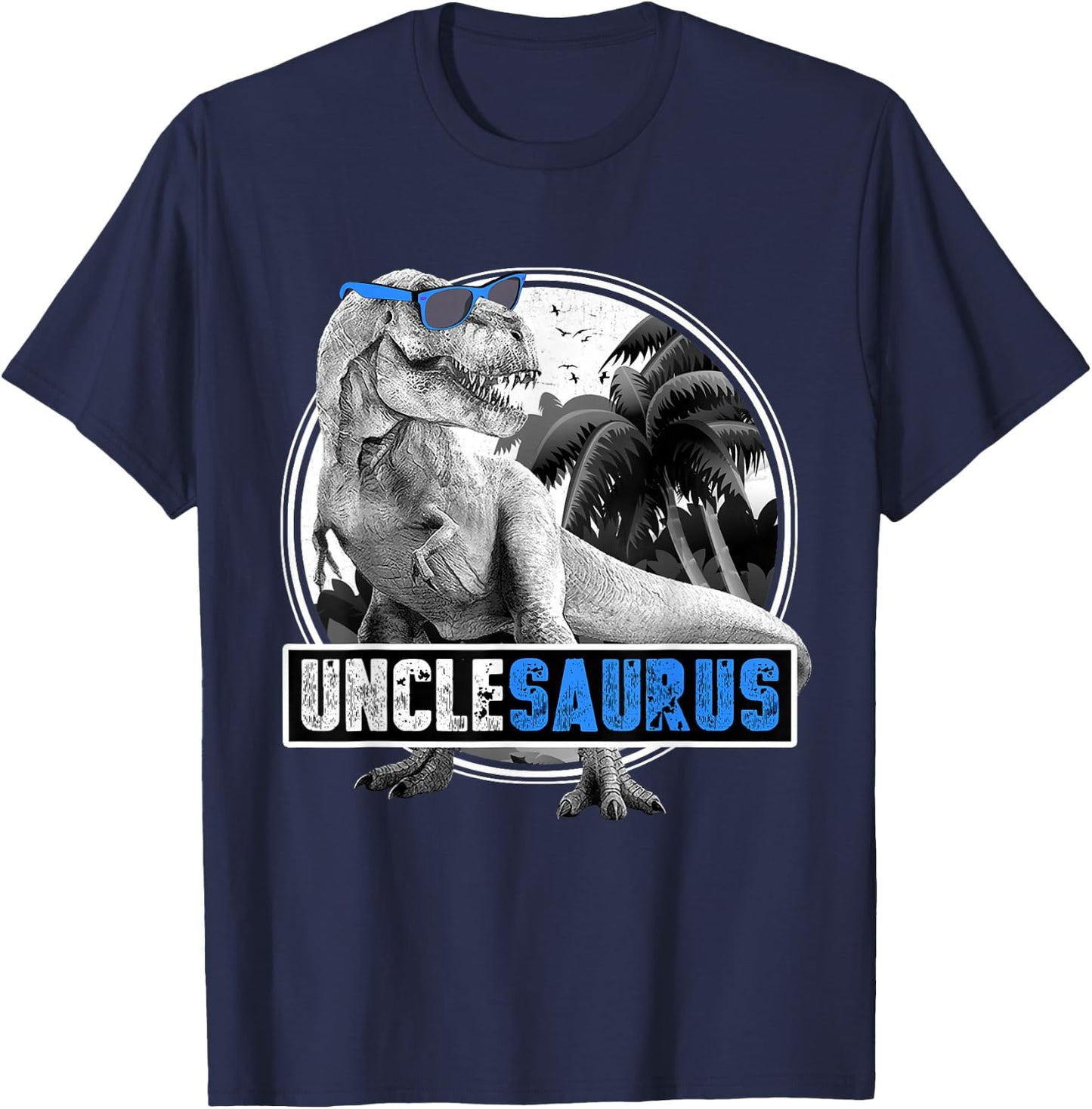 Unclesaurus T-Rex Dinosaur Uncle Uncle Dinosaur T-Shirt - T-Shirt | Navy