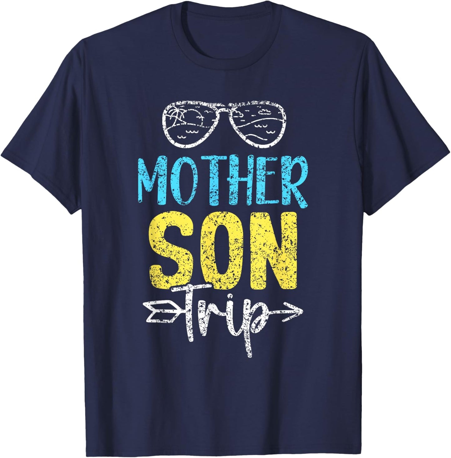 Mother Son Travel Mother's Day Mum Matching Mother Son Mum T-Shirt - T-Shirt | Navy