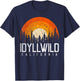 Idyllwild California CA Shirt Vintage 70s 80s 90s Retro Gift T-Shirt - T-Shirt | Navy