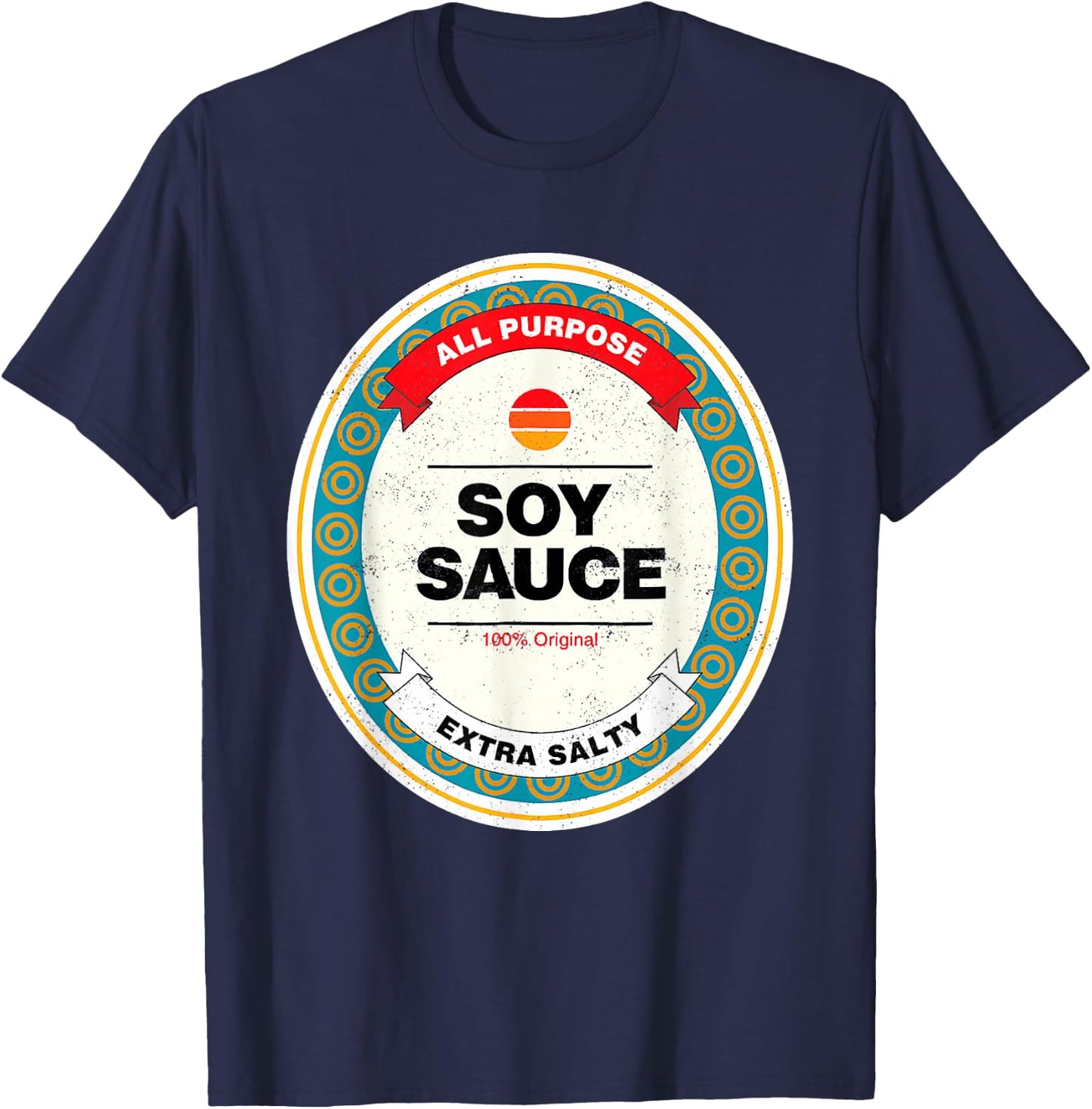 Soy Sauce Easy Halloween Costume Matching Group Couples T-Shirt - T-Shirt | Navy