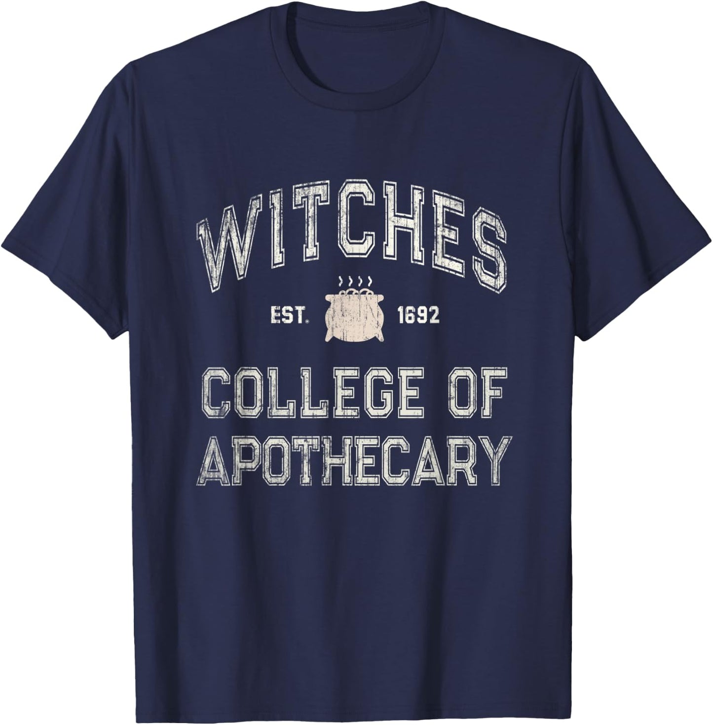 Funny Witches Education SALEM INSTITUTE Pharmacy School T-Shirt - T-Shirt | Navy
