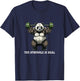 Panda The Struggle Is Real Weightlifting Fitness Gym Funny T-Shirt - T-Shirt | Navy