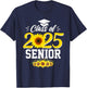 Class of 2025 senior girl floral sunflower senior 2025 T-Shirt - T-Shirt | Navy