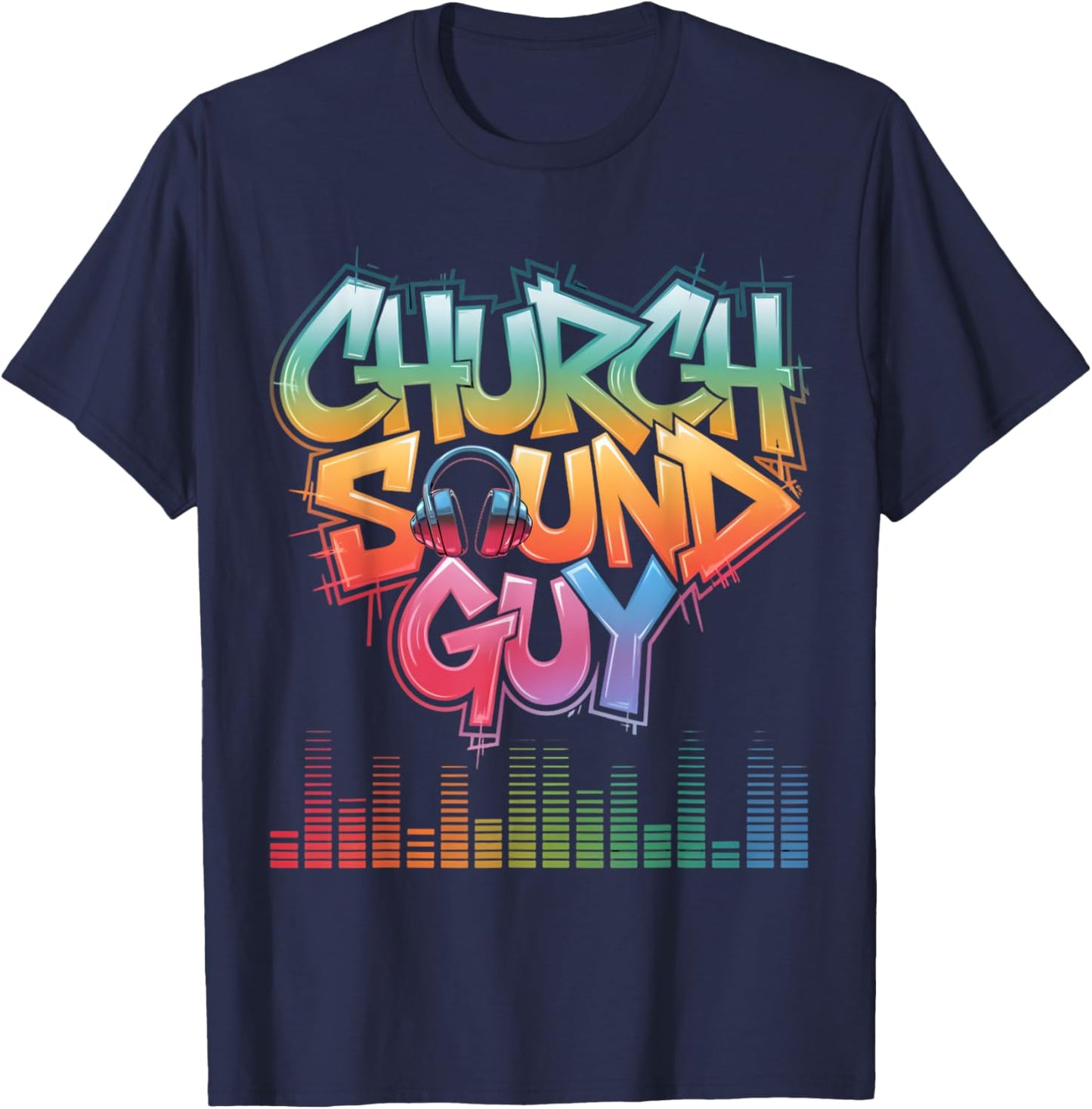 Church Sound Guy Recording Technician Church Sound Engineer T-Shirt - T-Shirt | Navy