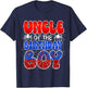 Uncle Of The Birthday Spider Web Boy Family Matching T-Shirt - T-Shirt | Navy