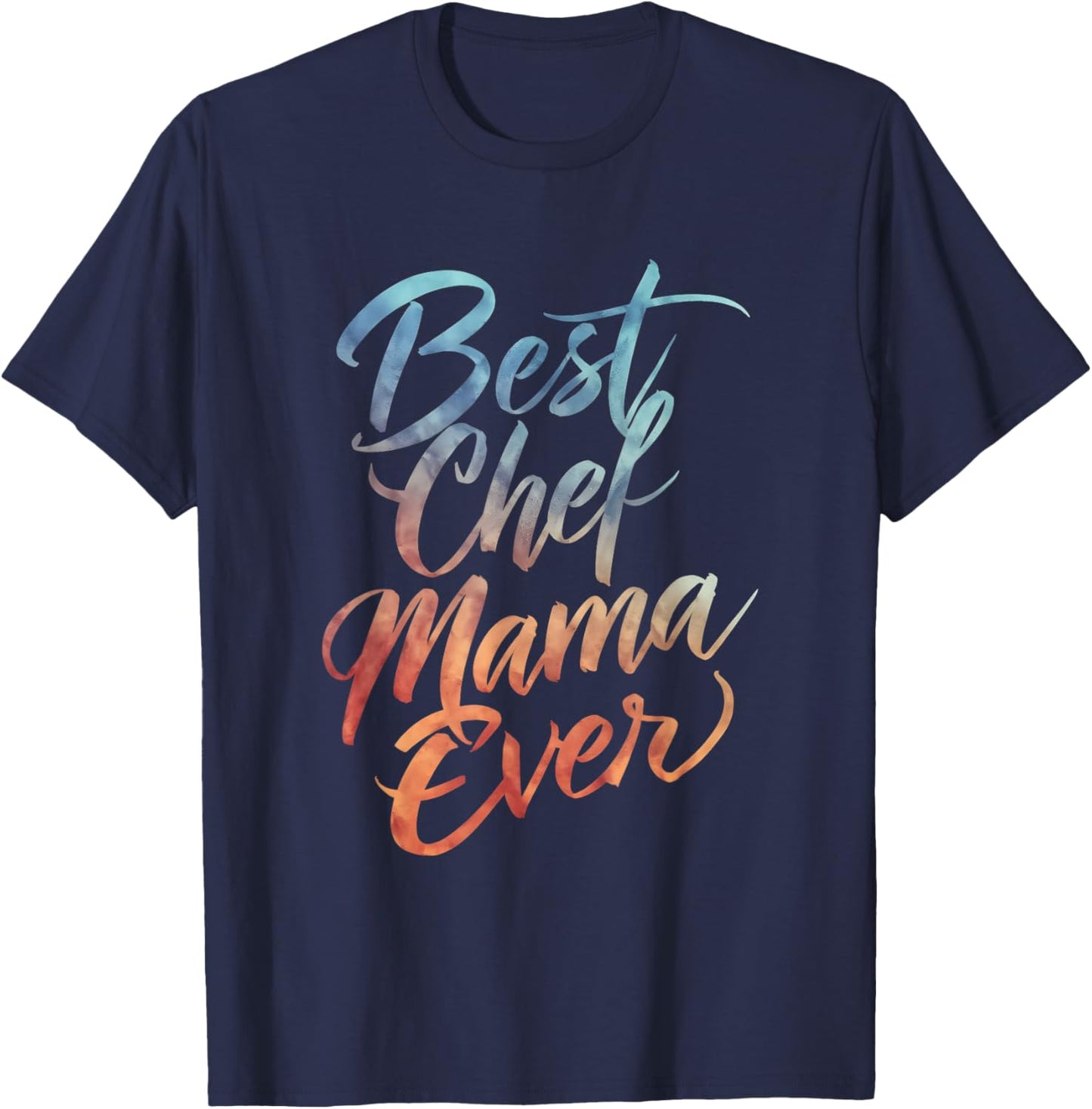 Best Chef Mama Ever - Vintage Chef Cook Lover Mother's Day T-Shirt - T-Shirt | Navy