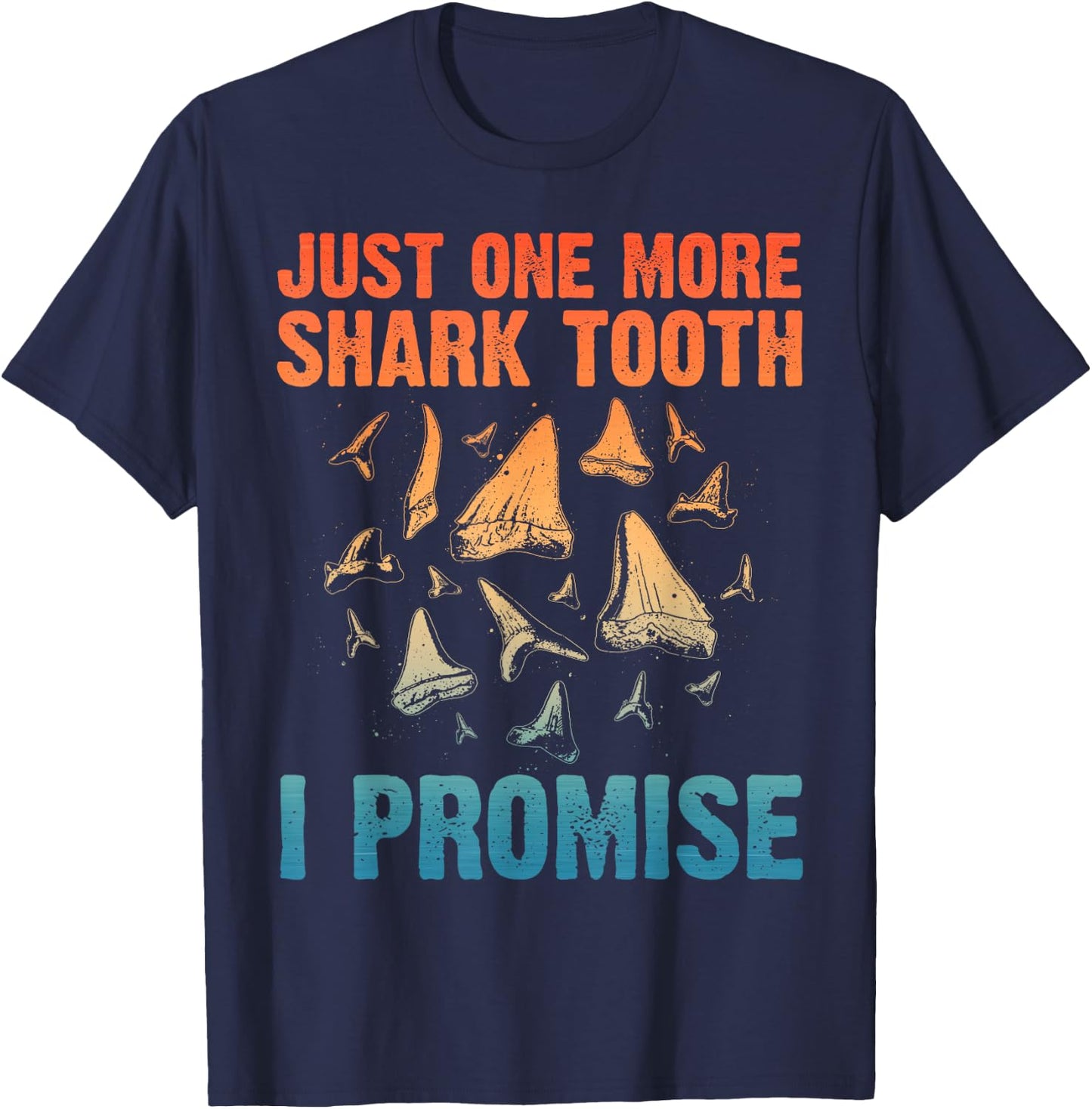 Funny Shark Teeth Art Women Shark Teeth Lover T-Shirt - T-Shirt | Navy