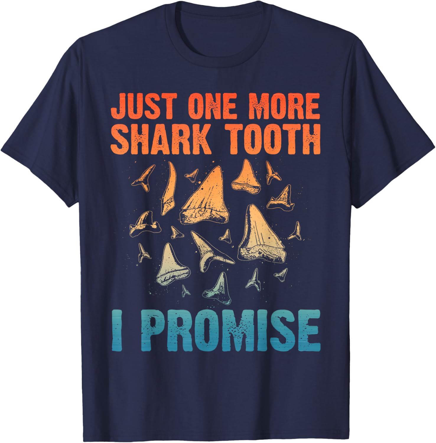 Funny Shark Teeth Art Women Shark Teeth Lover T-Shirt - T-Shirt | Navy