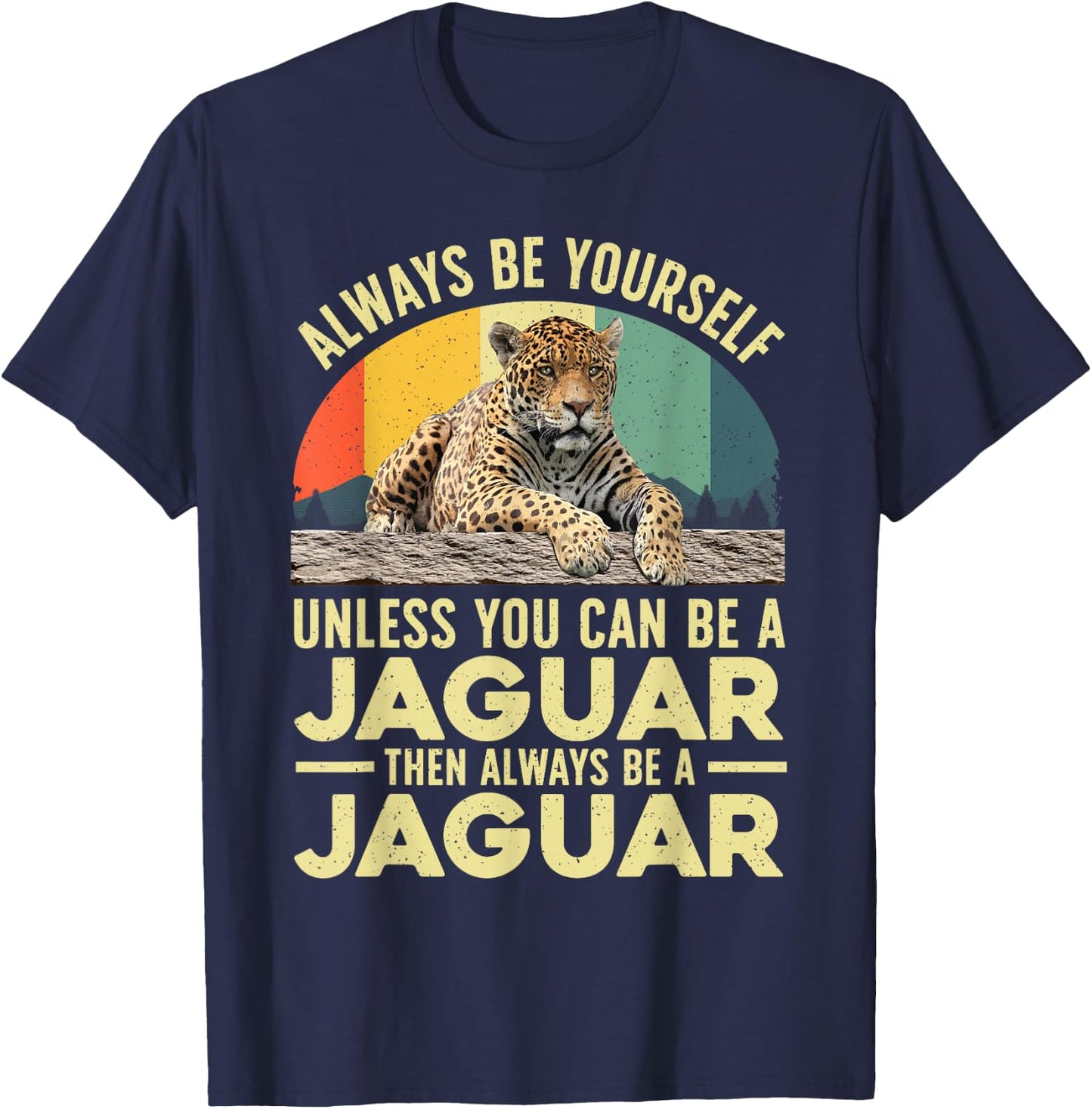 Cool Jaguar Design Women Kids Safari Jaguar Lover T-Shirt - T-Shirt | Navy