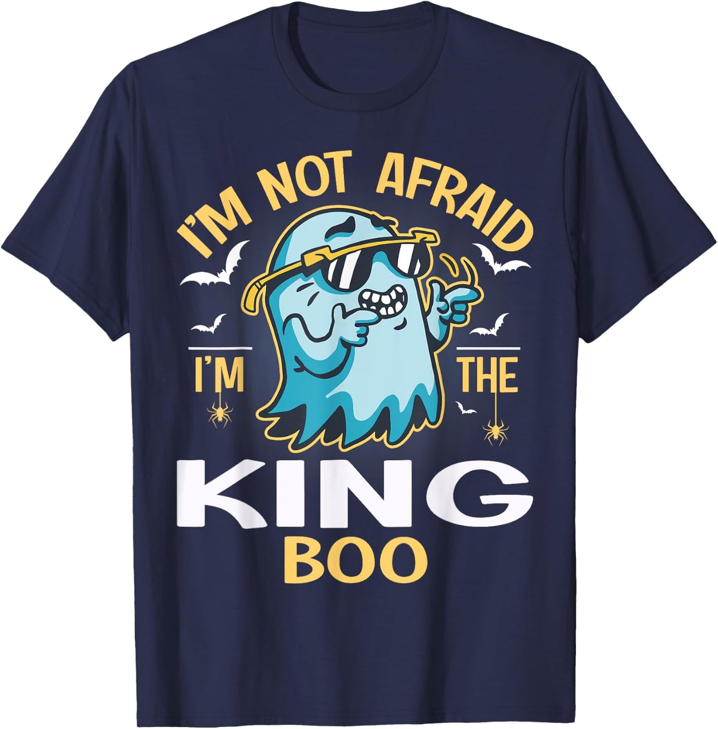 Matching Halloween Costume I'm The King Boo T-Shirt - T-Shirt | Navy