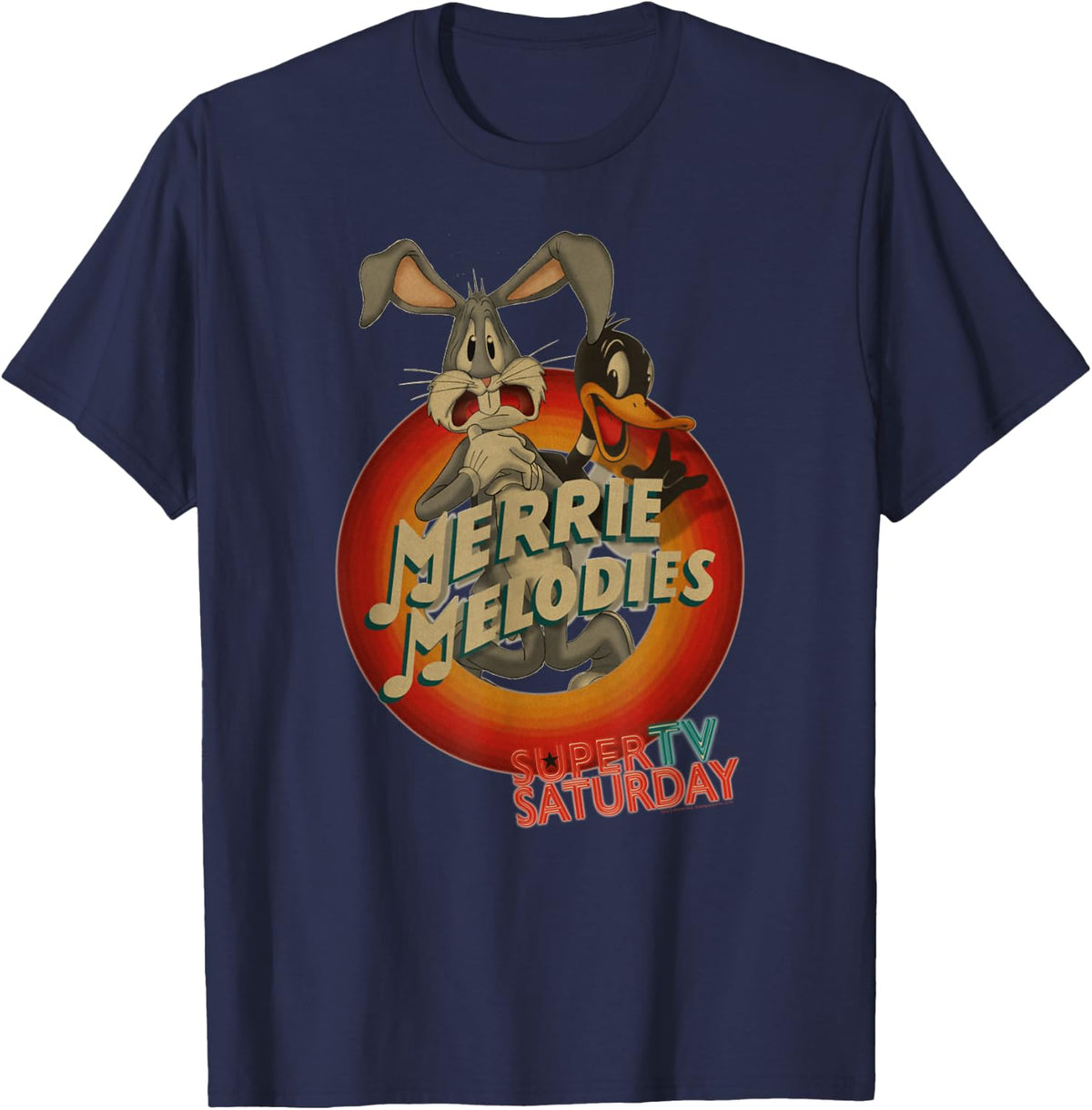 Looney Tunes Merry Melodies Bugs and Daffy T-Shirt - T-Shirt | Navy