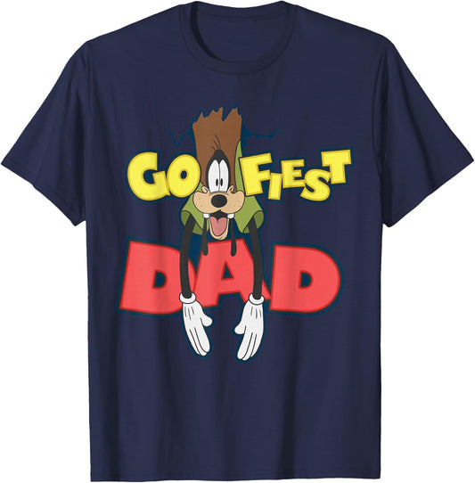 Disney A Goofy Movie Goofy Goofiest Dad Logo Father's Day T-Shirt - T-Shirt | Navy
