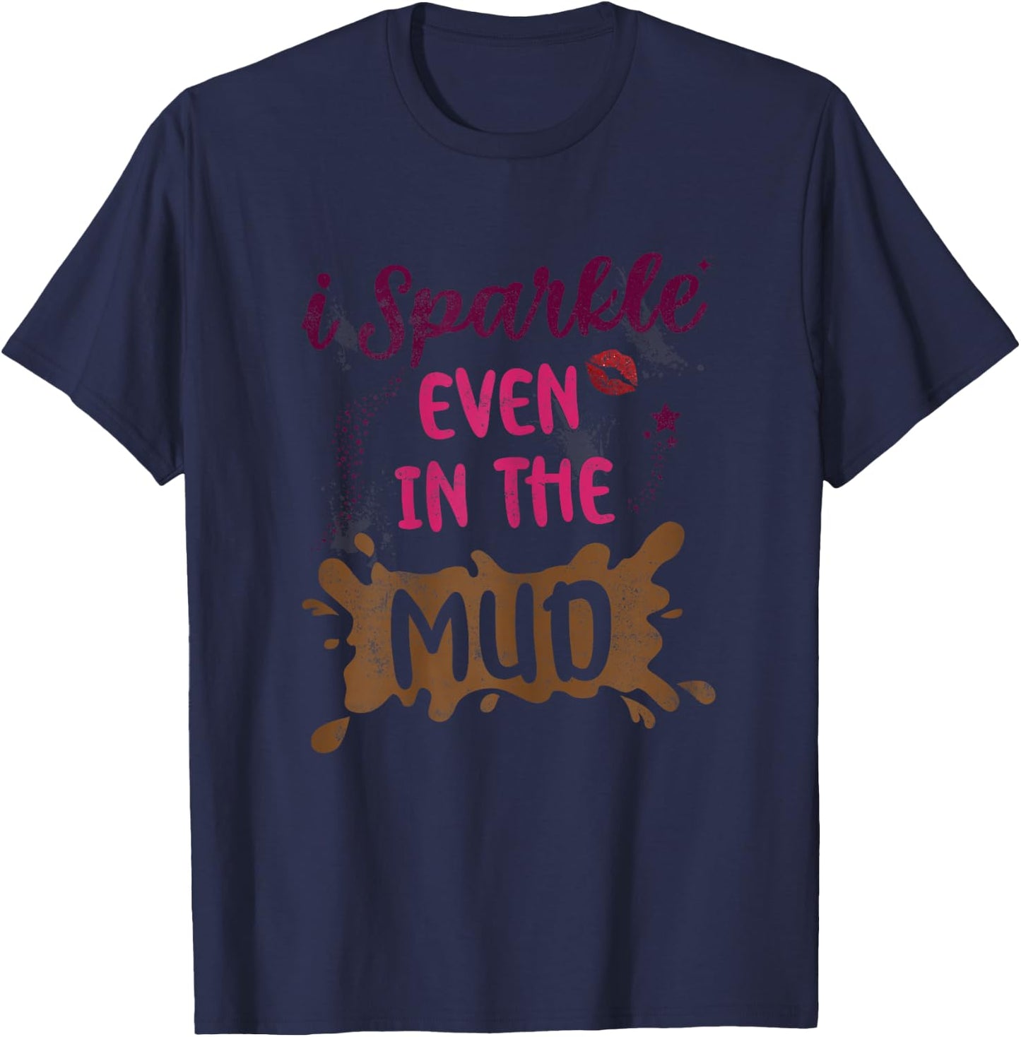 Funny Retro for Mud Runner Women T-Shirt - T-Shirt | Navy