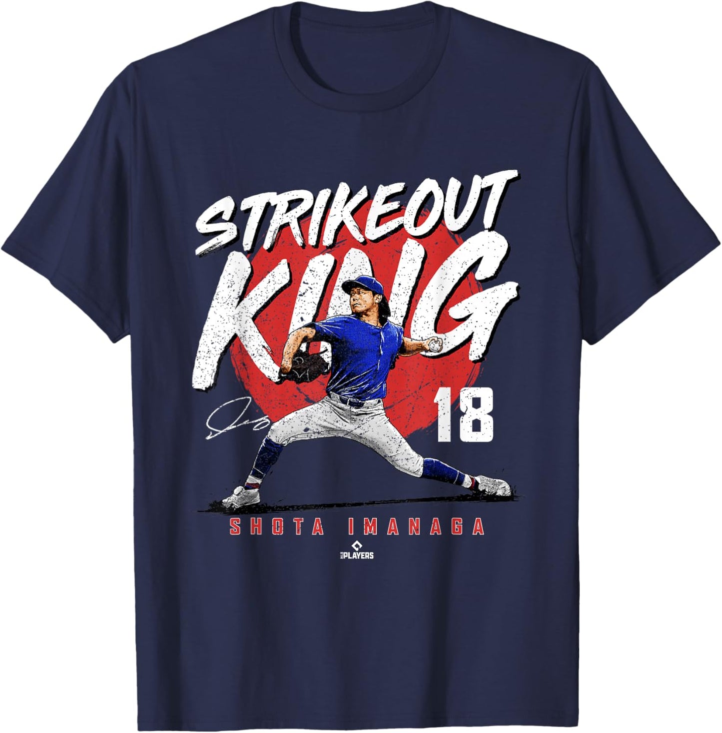 Strikeout King Shota Imanaga Chicago MLBPA T-Shirt - T-Shirt | Navy