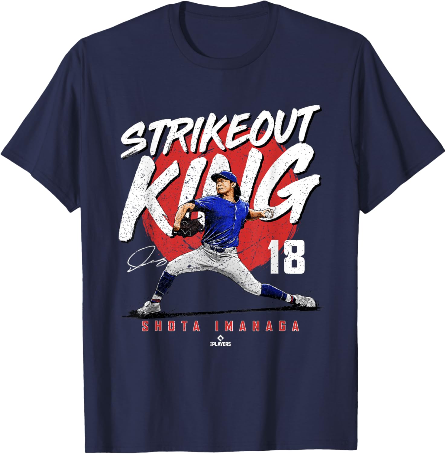 Strikeout King Shota Imanaga Chicago MLBPA T-Shirt - T-Shirt | Navy