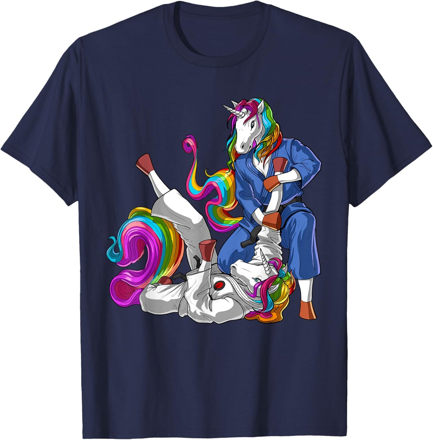 Unicorn Brazilian Jiu-Jitsu Judo BJJ Martial Arts Wrestling T-Shirt - T-Shirt | Navy