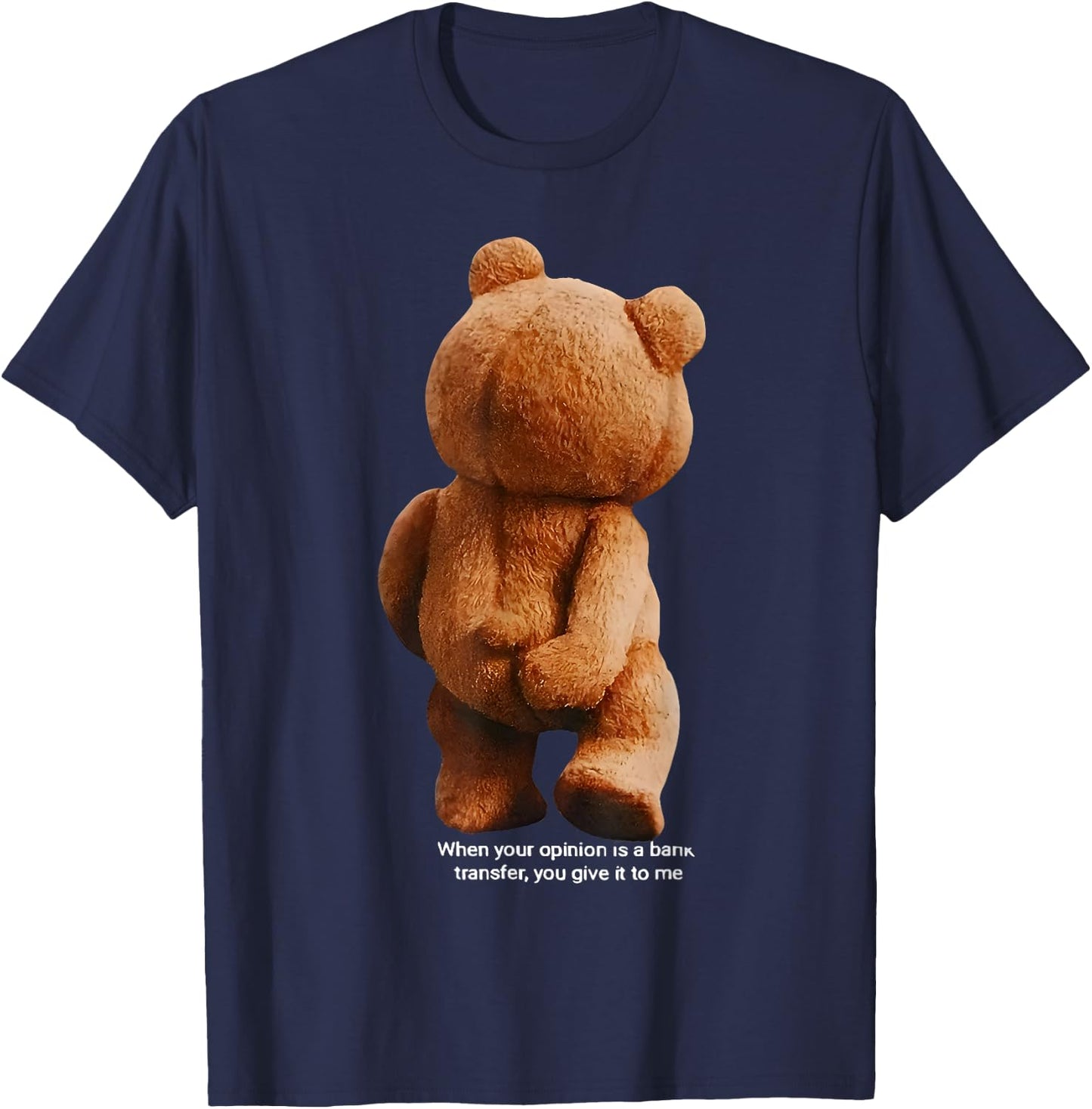 Cute teddy adorable baby bear baby and birthday Teddy Bear T-Shirt - T-Shirt | Navy