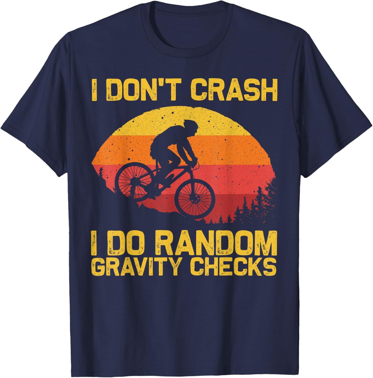 Cool Mountain Biking Women Biker MTB Bicycle Bike T-Shirt - T-Shirt | Navy