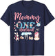Mommy Of The Birthday Girl - Mommy In Onderland Family T-Shirt - T-Shirt | Navy