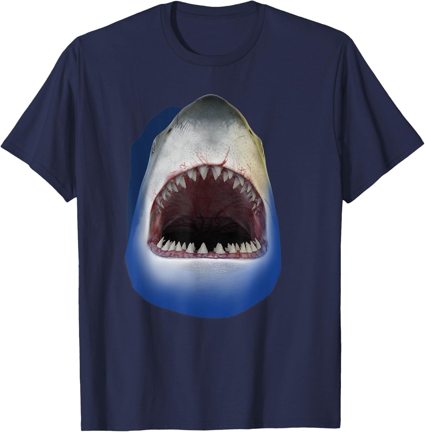 Shark Face, Sharks Costume T-Shirt - T-Shirt | Navy