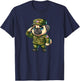 Pug Army Dog Funny Military Women Girls Kids T-Shirt - T-Shirt | Navy