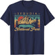Retro Vintage Graphic Sequoia National Park T-Shirt - T-Shirt | Navy