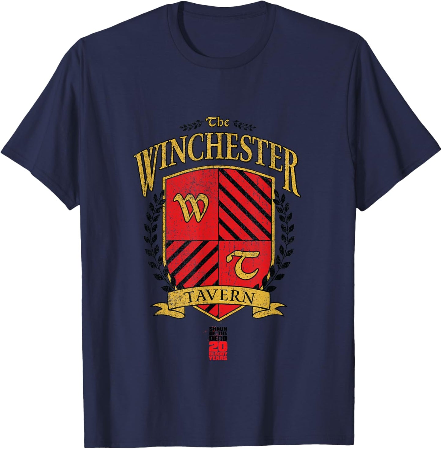 Shaun of The Dead Winchester Tavern Officially Licensed T-Shirt - T-Shirt | Navy