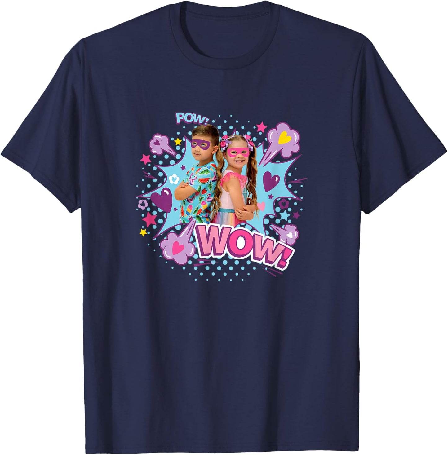 Love Diana and Roma Super Heroes T-Shirt - T-Shirt | Navy