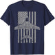 A-6 Intruder A6 Jet Airplane Vintage Flag T-Shirt - T-Shirt | Navy