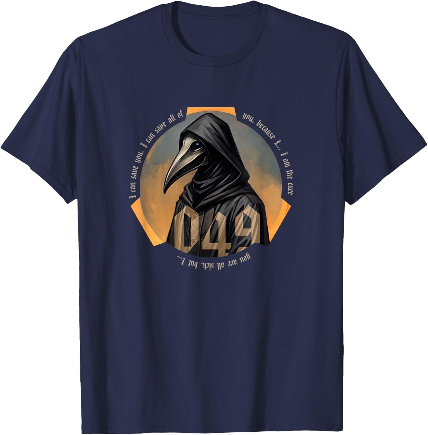 SCP-049 Plague Doctor SCP Foundation Cure Kids Adults T-Shirt - T-Shirt | Navy