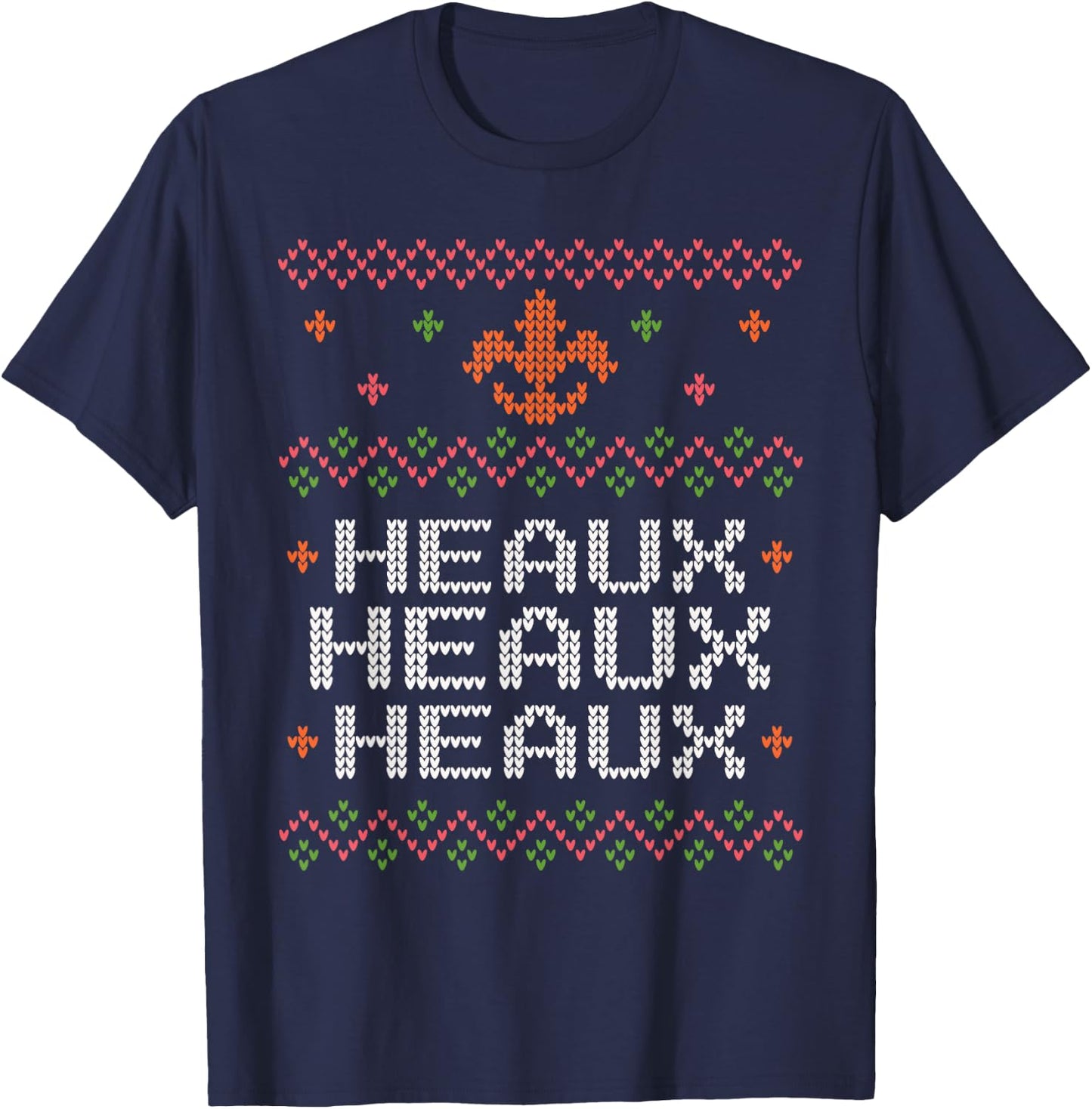 Ugly Cajun Christmas Xmas New Orleans Southern Louisiana T-Shirt - T-Shirt | Navy