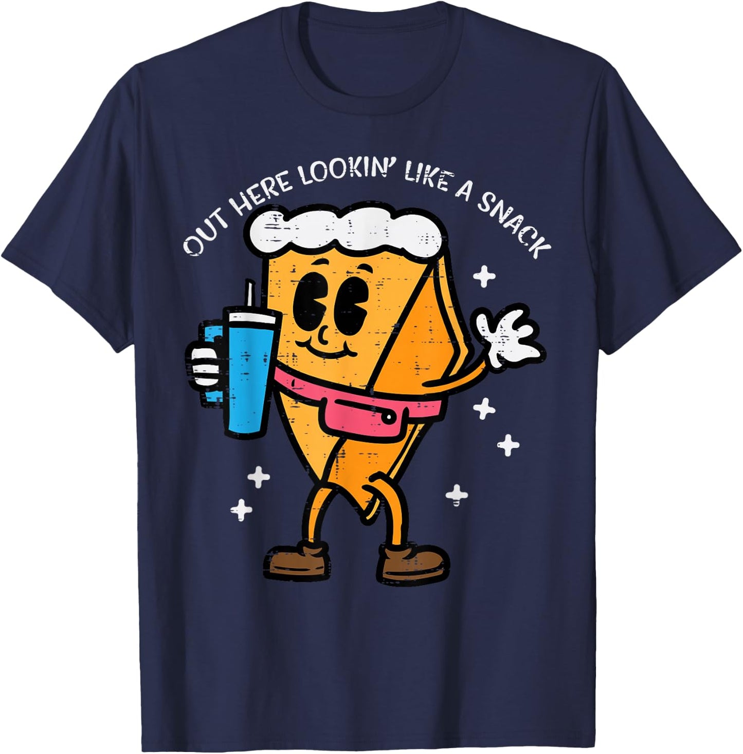 Thanksgiving Pumpkin Pie Lookin Like Snack Kids Men Women T-Shirt - T-Shirt | Navy