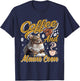 Coffee Drinker MAINE COON AND COFFEE Funny Cat Mom Men Women T-Shirt - T-Shirt | Navy