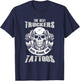 Best Truckers Have Beard And Tattoos Truck Driver Road Gift T-Shirt - T-Shirt | Navy