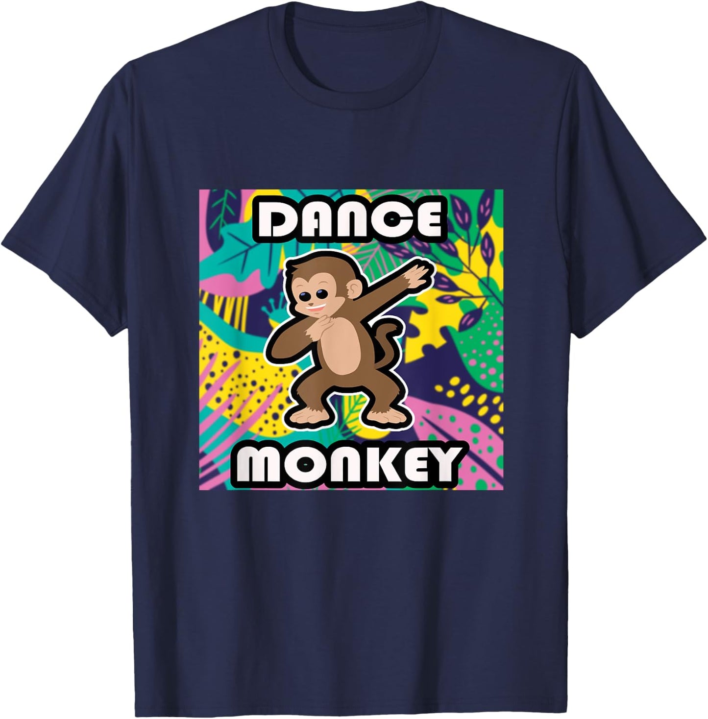 Dance Monkey Dancing Monkey T-Shirt - T-Shirt | Navy